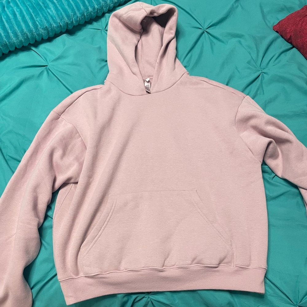 Skims classic cotton fleece hoodie in shade dusk size mediumum